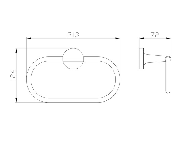 полотенцедержатель WONZON & WOGHAND SIMPLE